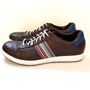 Paul Smith Brown Leather Sneakers